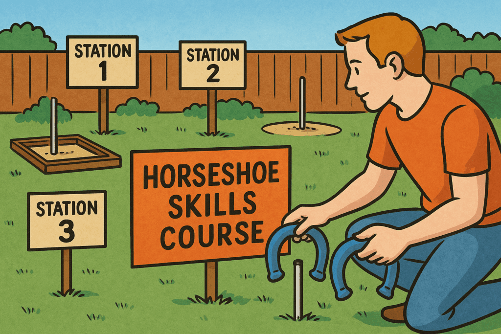 Horseshoe Skills Challenge Station Ideas
