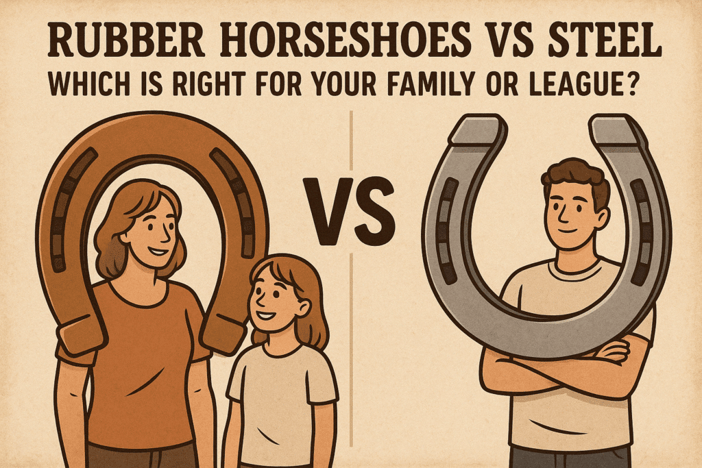 Rubber Horseshoes Vs Steel – Which Is Right For Your Family Or League?