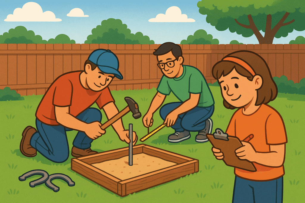 Tips for Setting Up a Backyard Horseshoe Court